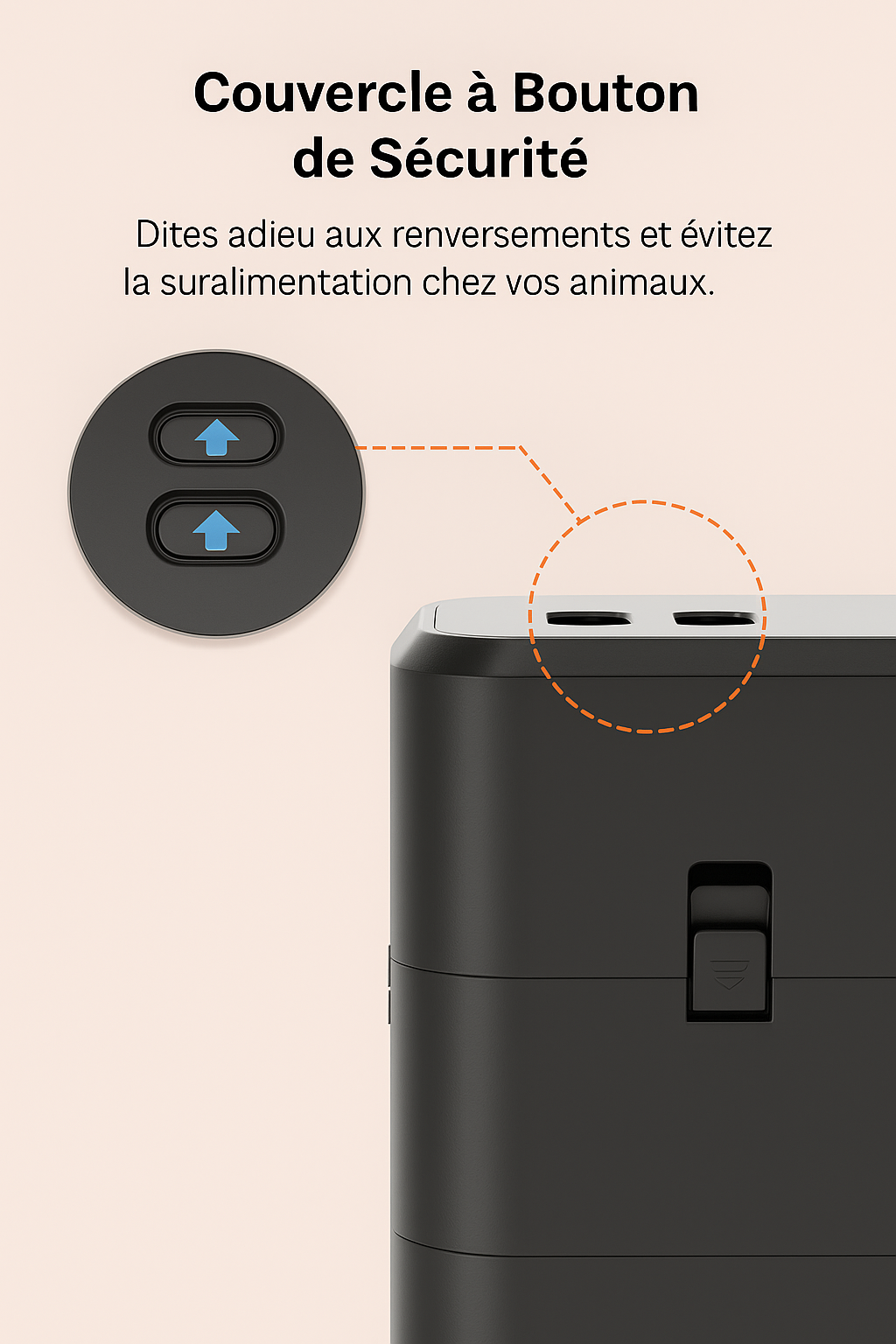 Distributeur automatique de croquette connecté - 2kg